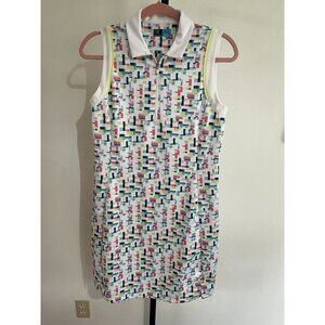 EUC PGA TOUR  Geometric Print Sleeveless Dress